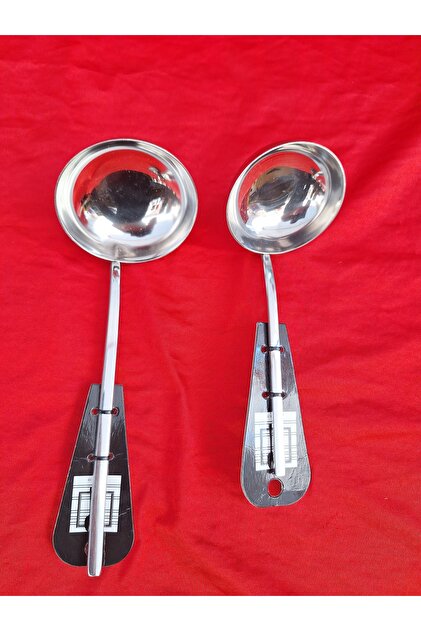 Stainless Steel 1 Piece 20 cm Sos Ladle and 1 Piece 29 cm Soup Ladle Set of 2