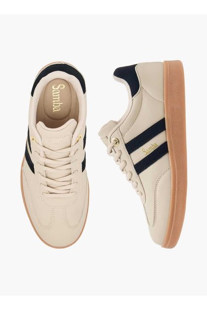 Samba Womens' Panelled Ankle Sneakers with Lace-Up Closure