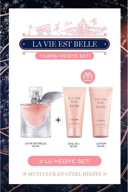 Lancome La Vie Est Belle Edp 30ml Parfüm (Duş Jeli 50 ML + Vücut