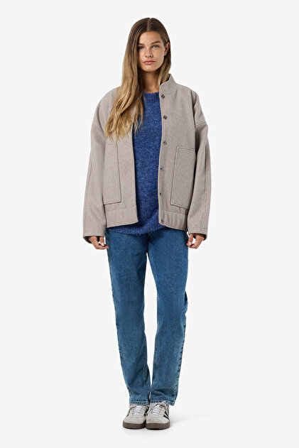 Noisy may Pullover 'NMCOZY LEA' in Dunkelgrün | ABOUT YOU