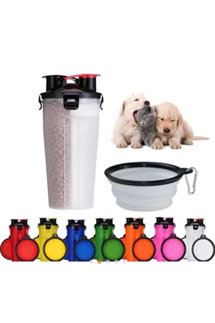 Dalian Home Kedi - Köpek Seyehat Su Matarası Katlanabilir Mama