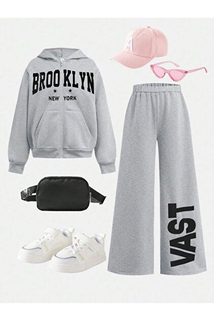 Kids Girls and Boys Cute and Cool Casual 2-Piece Bottom Top Set
