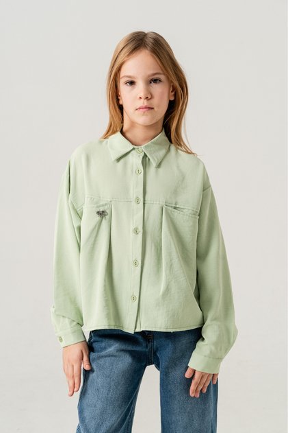Girl's Bag Pocket Shirt 3150