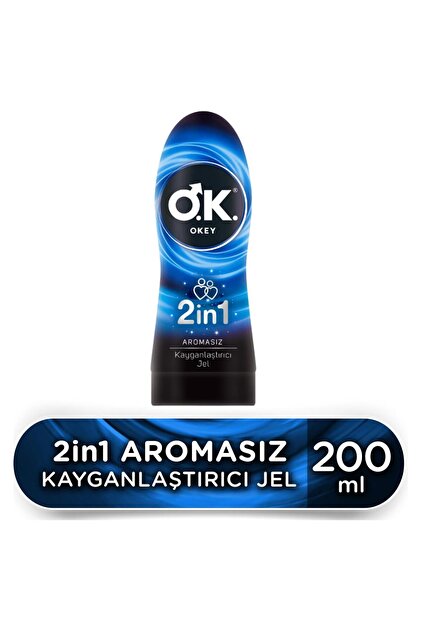 アイジェル2本 Okey 2in1 Aromasız Kayganlaştırıcı 200 ml - Fiyatı, Yorumları