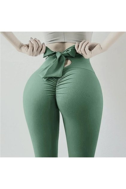 High Waist Compression Bow leggings
