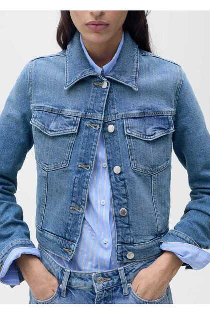 Crop kot ceket