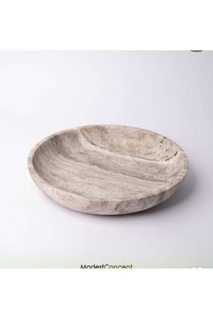 Silver traverten kase 26cm