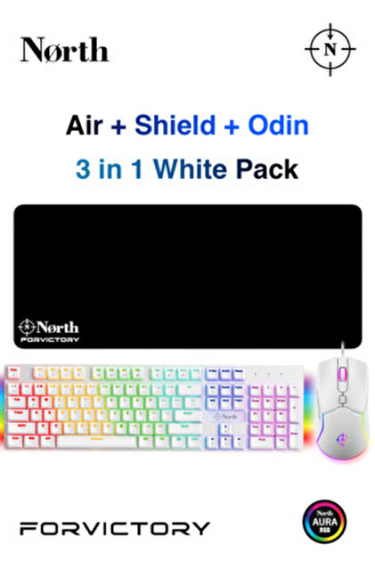 North Odin Pro WL Oyuncu Mouse + Odin Pro WL68 Oyuncu Klavyesi VIP