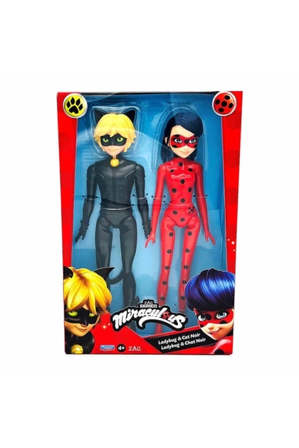 Genel Markalar MRA67000 Miraculous 26 cm LadyBug ve Cat Noir