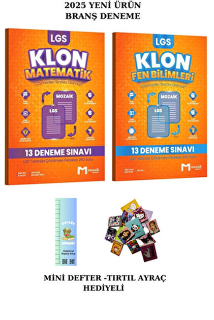Mozaik Yayınları Mozaik 8. Sınıf Klon TÜRKÇE - FEN BİLİMLERİ Branş