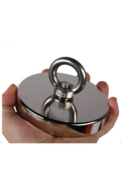 80 mm çapında Dev Neodyum Pot Mıknatıs Fishing Magnet Kanca Kurtarma Mıknatısı