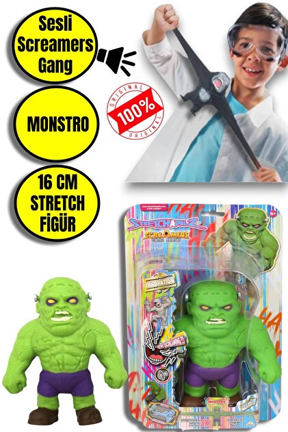 MEDUSHOP Monster Flex Uzayan Esnek Oyuncak Stretcheapalz Screamers