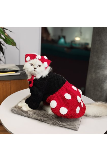 Minnie Mouse Costume for Cat and Dog