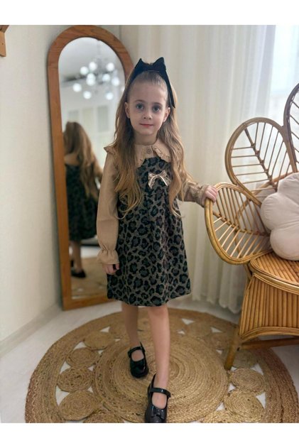 Girl's Leopard Suit Eid