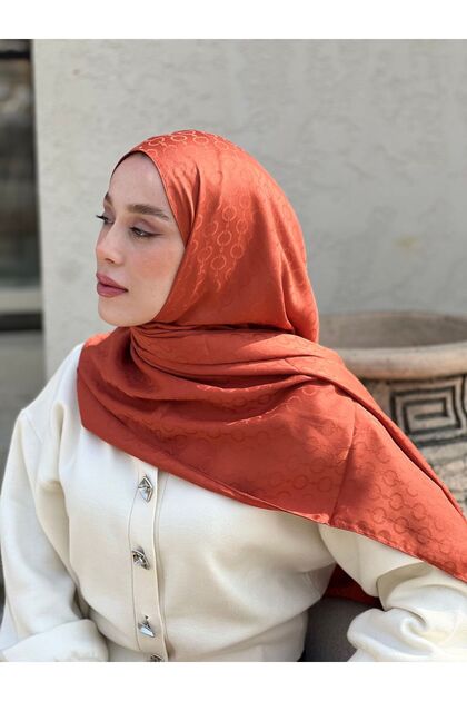 Silky Jacquard Series Hale Pattern Shawl