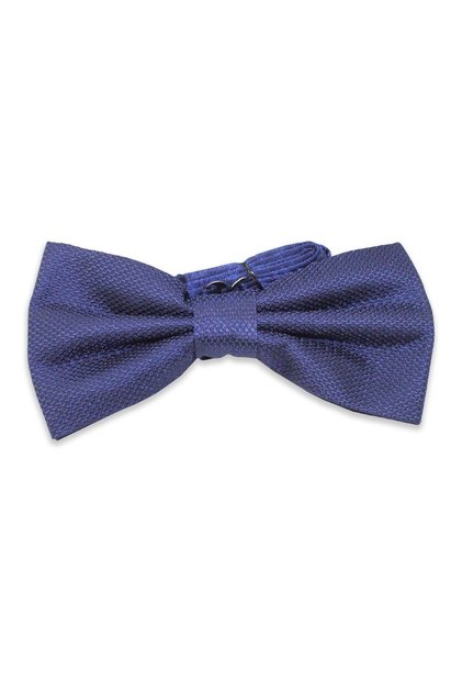 Men's Bow Tie Dobby Patterned Pn01 - Navy Blue