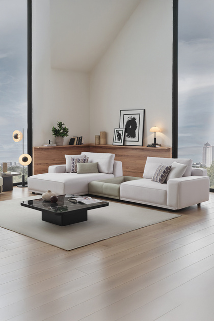 Enza Home Mesta Sol Köşe Kombinasyon 1, Krem - Fiyatı, Yorumları