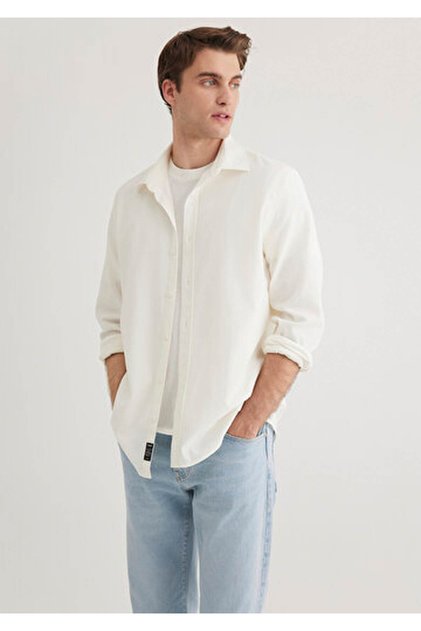 Men's Ecru m 0211424 -70057 Regular Shirt