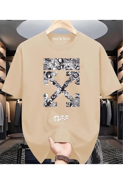 Μπλουζάκι με στάμπα X Off Oversize