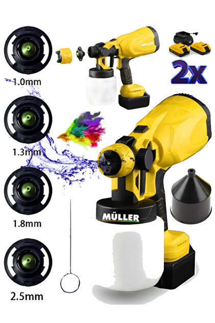 ＊るるまる＊ページ　SCLO-128L/CC Pro Müller Alman 36 V 5 Ah Çift Metal Şanzıman 2 Akülü Yüksek