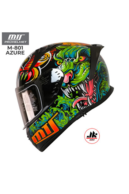 MTS M-801 Kapalı Kask Güneş Vizörlü Azure - Fiyatı, Yorumları