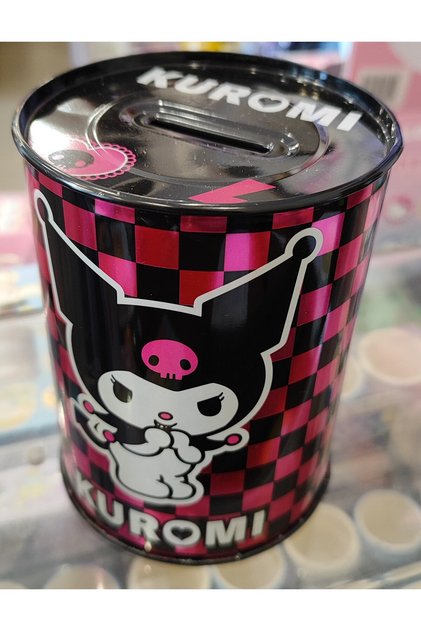 Metal Piggy Bank with Kuromi Figure Ad79