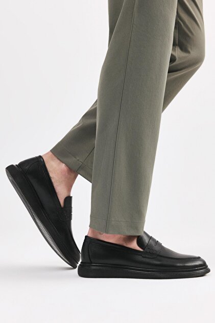 Yaya by Hotiç Hakiki Deri Siyah Erkek Loafer - Fiyatı, Yorumları