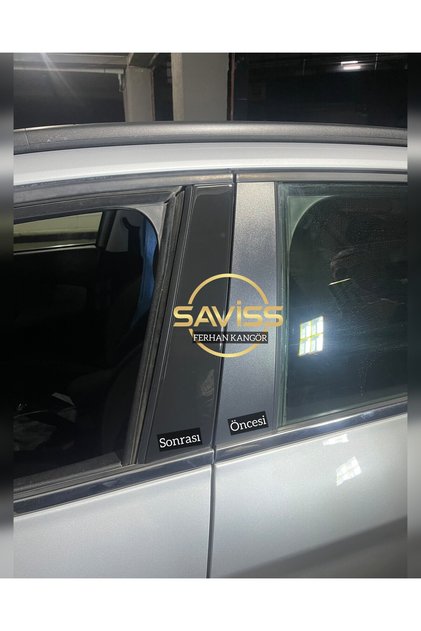 Fiat Egea 1.kalite 3M, Parlak Siyah Kapı Direk Maun Kaplama ,dış Cam Çıta Kaplama(Pianoblack)
