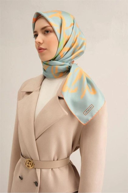 Armi̇ne Twill Silk Scarf 2025 Summer Season 9322D02-04