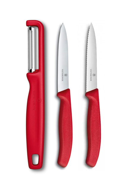 Soyacak Ve Soyma Bıçak Seti 10 Cm Red
