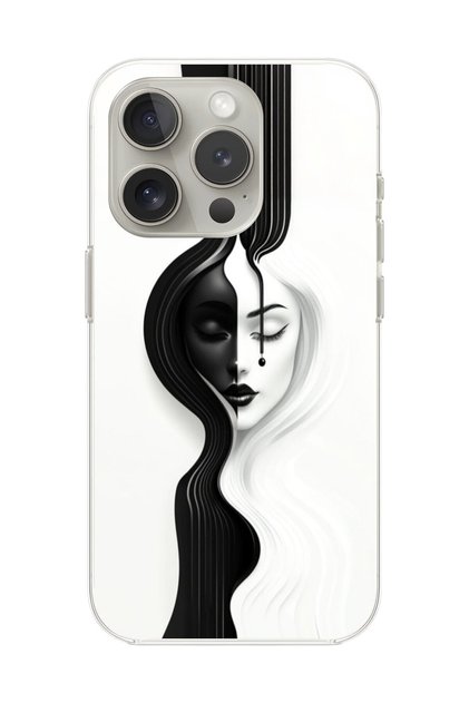 iPhone 13 Pro Max Compatible Transparent Case Aesthetic Face 3 Designs