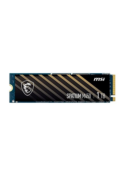内蔵型SSD MSI SPATIUM M450 1TB NVMe M.2 SSD MSI Spatıum M450 Pcıe 4.0 Nvme M.2 1tb V1 Okuma 3400mb / Yazma