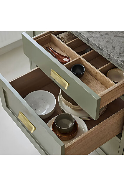 Badem10 Elit Gold Plastik Kulp 64 mm Mutfak Mobilya Çekmece Mutfak