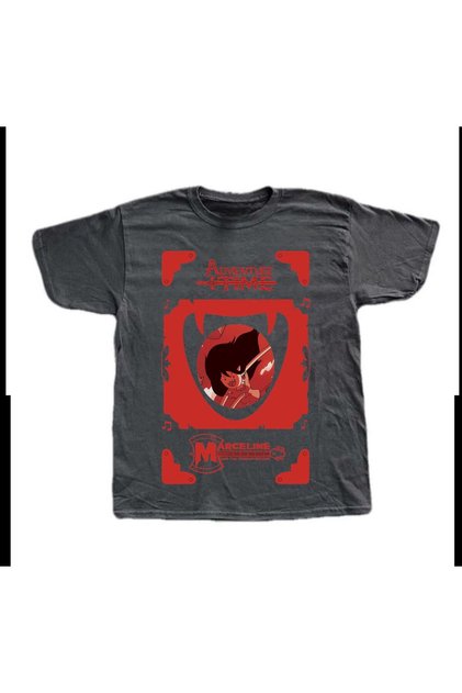 Adventure Time Red Printed Smoked Unisex T-Shirt - Mingalondon