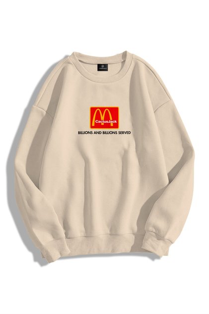 Unisex I'm Lovin It Bisiklet Yaka Sweatshirt Hoodie
