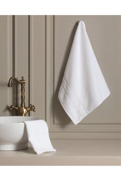 Alice Face Towel - White - 50X80 cm