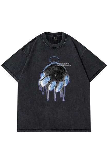 Trendiz Unisex Praise God Yıkamalı Antasit Tshirt - Fiyatı, Yorumları