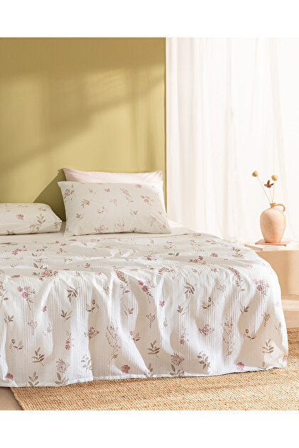 Madame Coco Evonna Tek Kişilik Ecocell Baskılı Pike Takımı