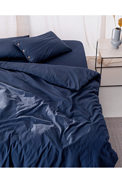 りらこ様 Madame Coco Linda Tek Kişilik Yıkamalı Gofre Nevresim Takımı