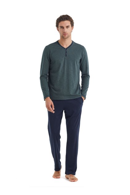Men's Long Sleeve Pajama Set 40094