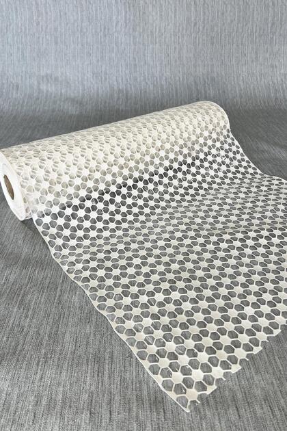 PVC Transparent Coating Anti-Slip Anti-Slip Lace Shelf Cover Inside the Cabinet - 1009-I-Honeycomb