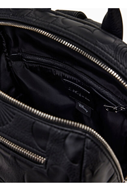 Sac à Dos Desigual BACK_ALL MICKEY CHESTER - Licence Disney, Noir, Polyester Recyclé