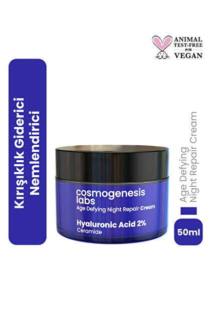 Cosmogenesis Labs Gece Kremi %2 Hyaluronik Asit 50ml - Yaşlanma