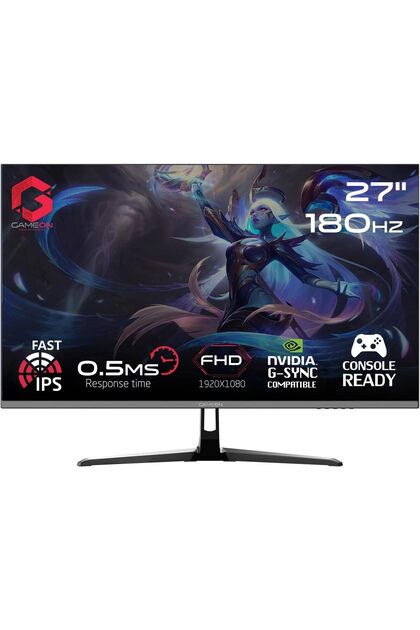 شاشة ألعاب GOPS27180IPS 27 بوصة FHD، 180 هرتز، 0.5 مللي ثانية سريعة IPS (تدعم PS5)