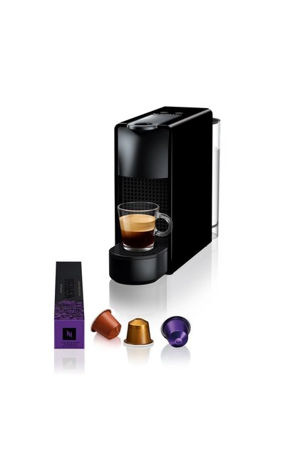 ماكينة قهوة وإسبريسو بالكبسولات Essenza Mini C30 من Nespresso، 0.6 لتر، 19 بار، أسود