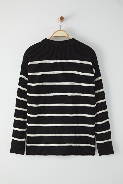 Trendyolmilla Man Siyah Casual Unisex Oversize Fit Couple/Çift