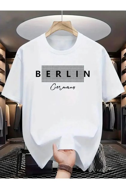 Unisex Large Size Printed Oversize 100% Cotton T-Shirt