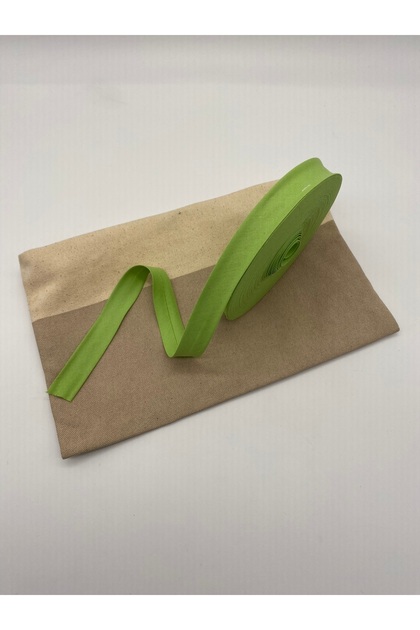 100% Cotton (Koton) Piping Pea Green 25 Meters Length-2 cm Width-Verev Layered Piping No:68