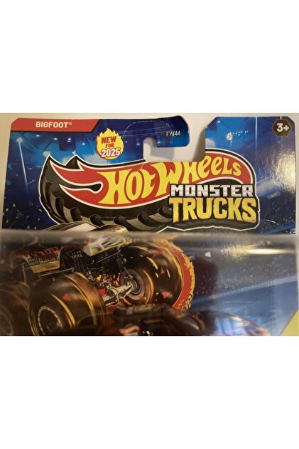 HOT WHEELS New 2025 Hot Wheels Monster Truck Black Flame Bigfoot