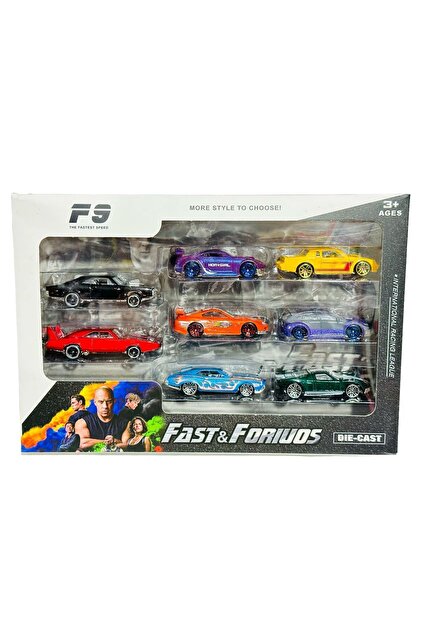 tmtoysandmore fast&furious 8li metal araba hızlı ve öfkeli 9